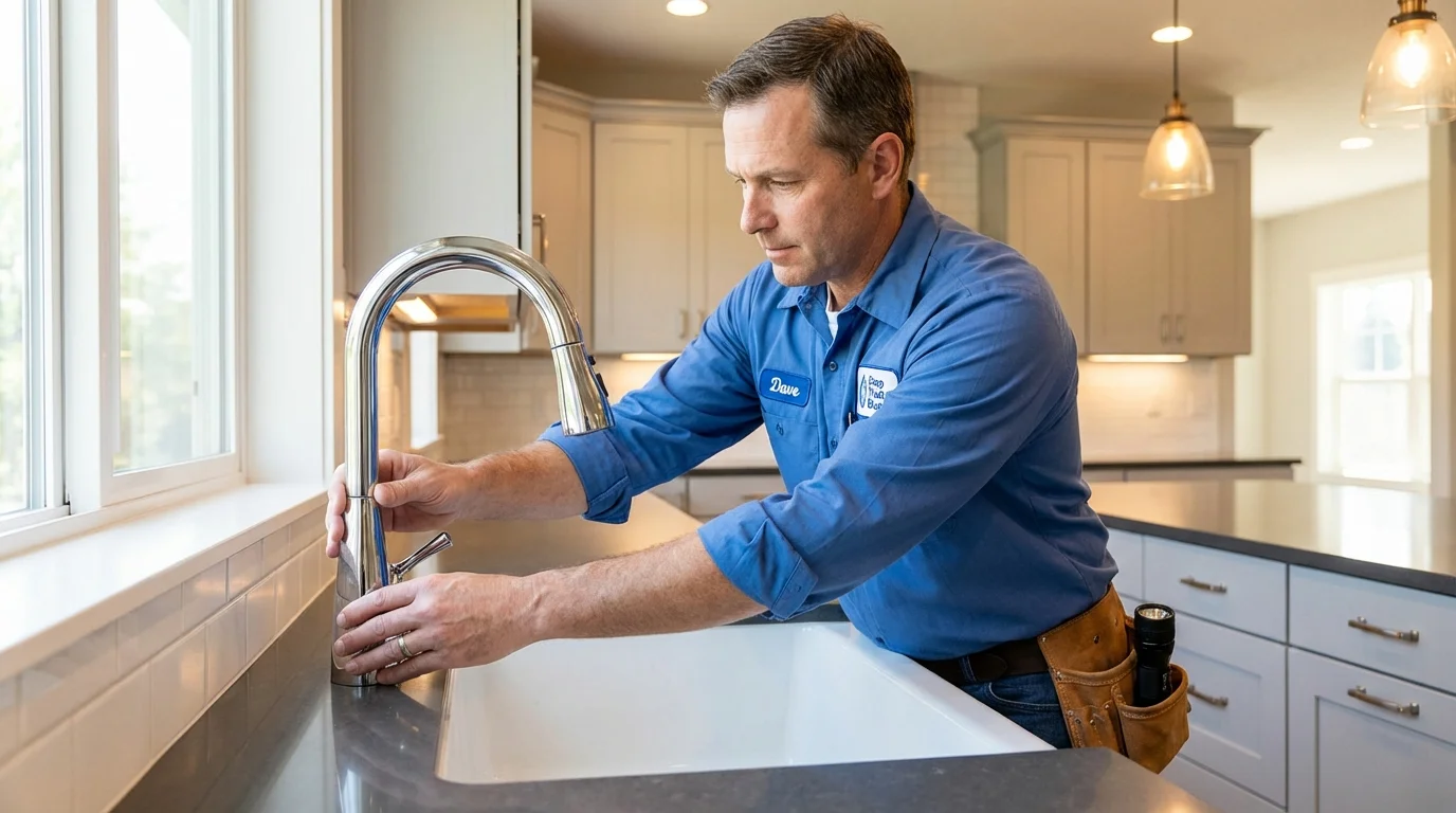 Kitchen faucet installation by Johns Plumbing LLC in Parker