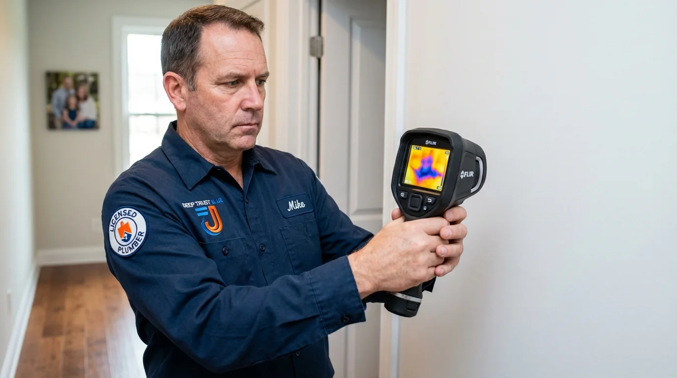 Thermal imaging leak detection by Johns Plumbing LLC in Parker